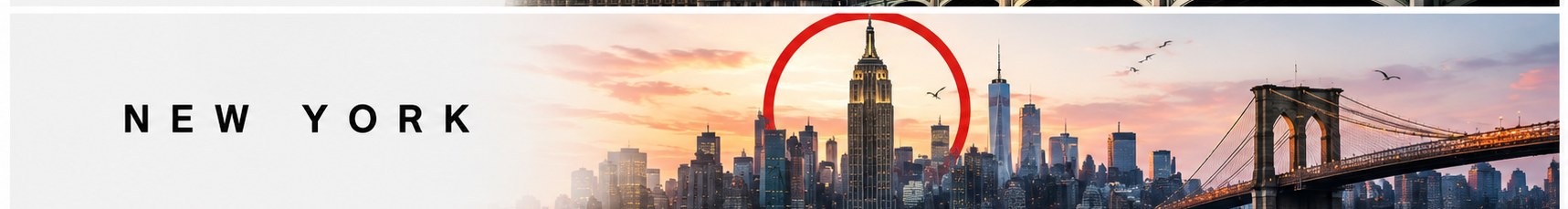 New York/Amerika silüeti